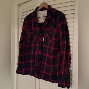 Men’s Topo Designs Plaid Flannel | Blue & Red